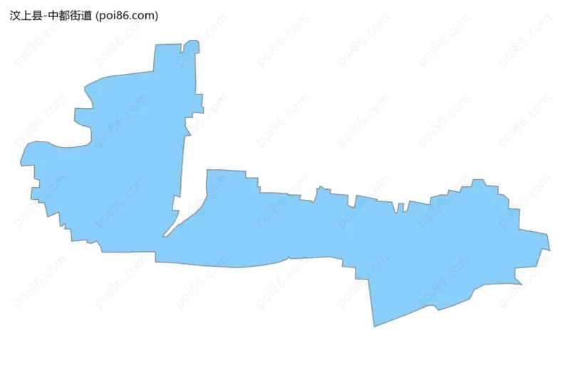 中都街道边界地图