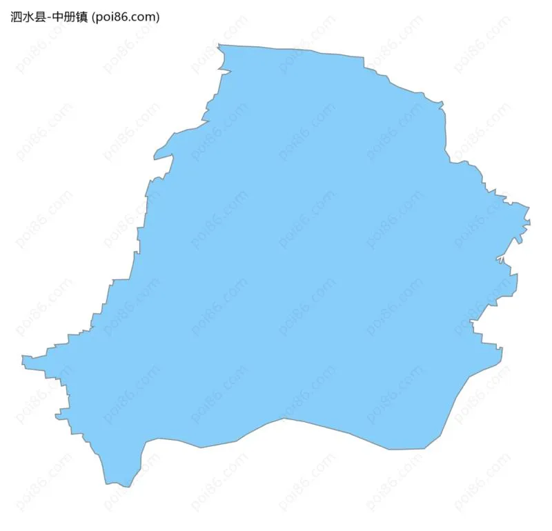 中册镇边界地图