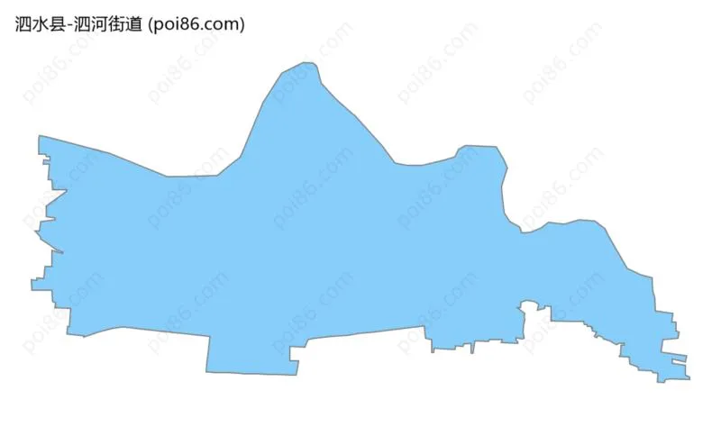 泗河街道边界地图