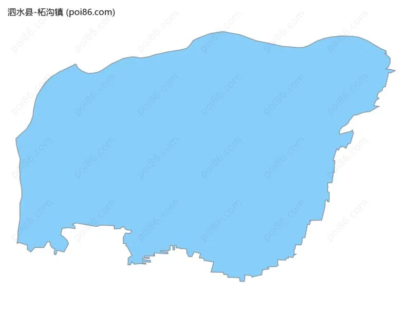 柘沟镇边界地图