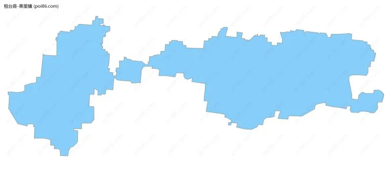 果里镇边界地图