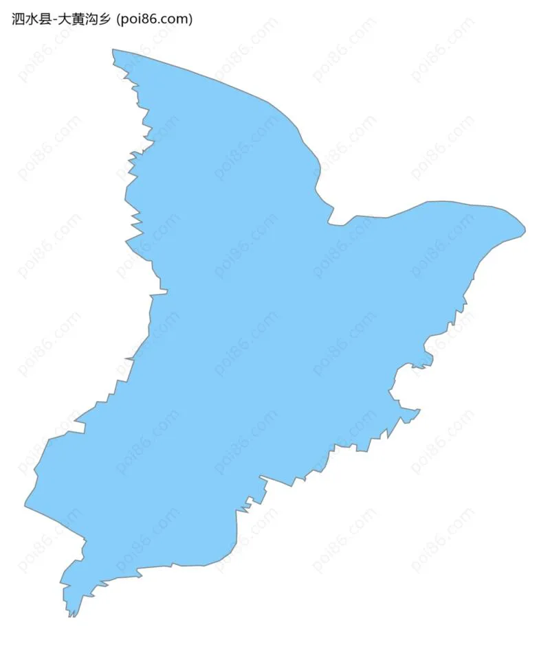 大黄沟乡边界地图