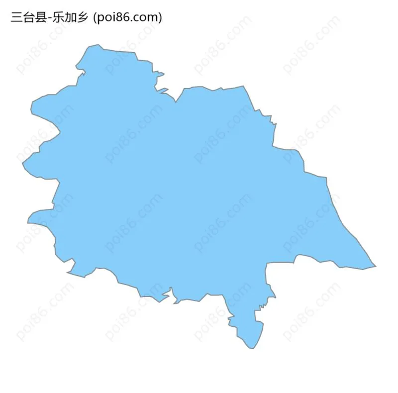 乐加乡边界地图