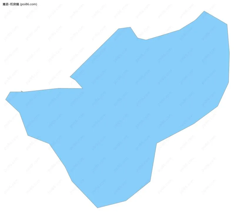 纸房镇边界地图