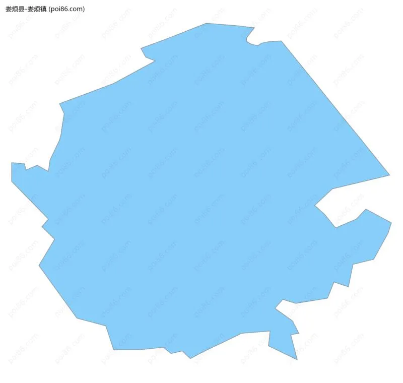 娄烦镇边界地图