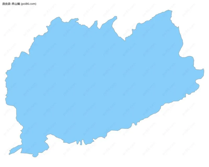 荞山镇边界地图