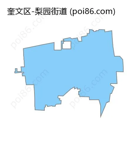 梨园街道边界地图