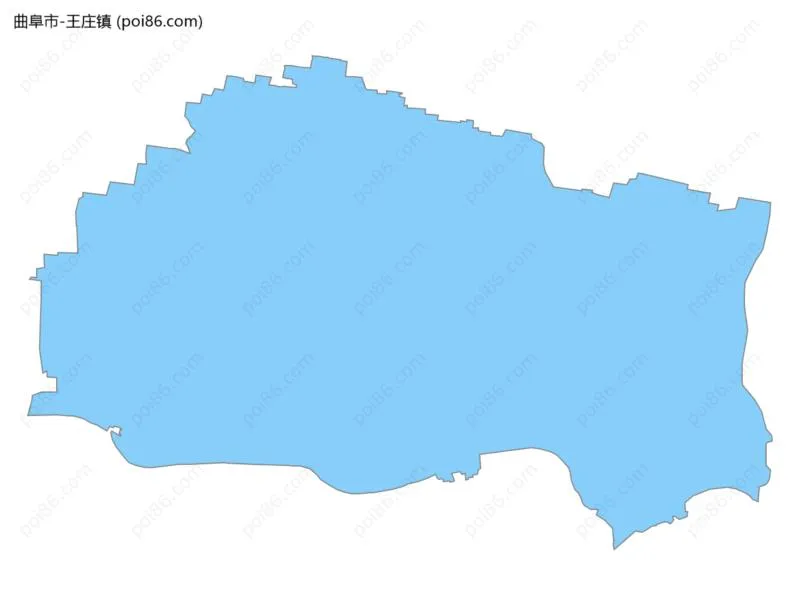王庄镇边界地图