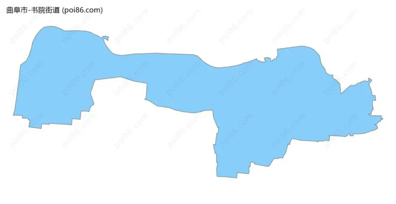 书院街道边界地图