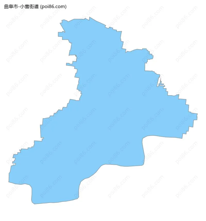 小雪街道边界地图