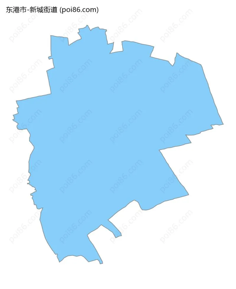 新城街道边界地图