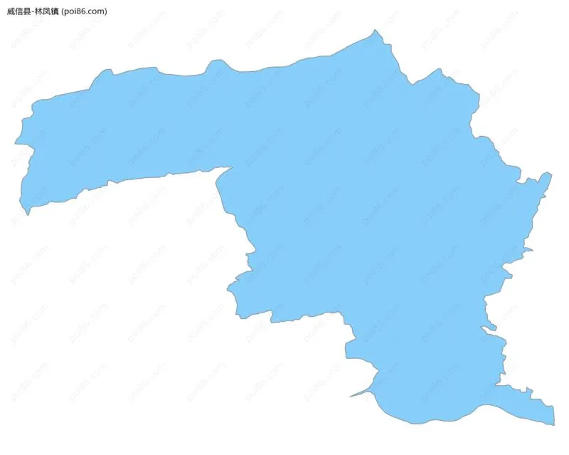 林凤镇边界地图