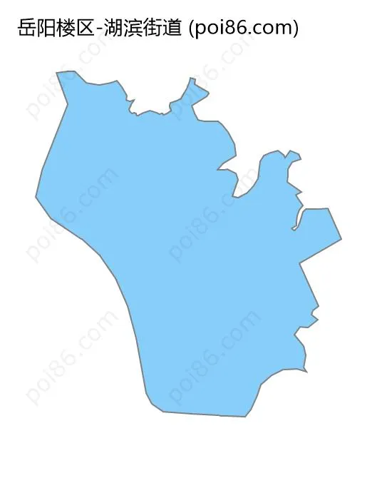 湖滨街道边界地图