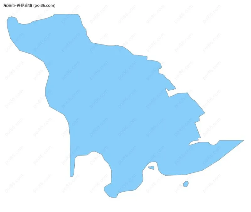 菩萨庙镇边界地图