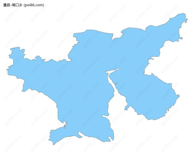 闸口乡边界地图