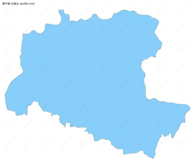 坑底乡边界地图