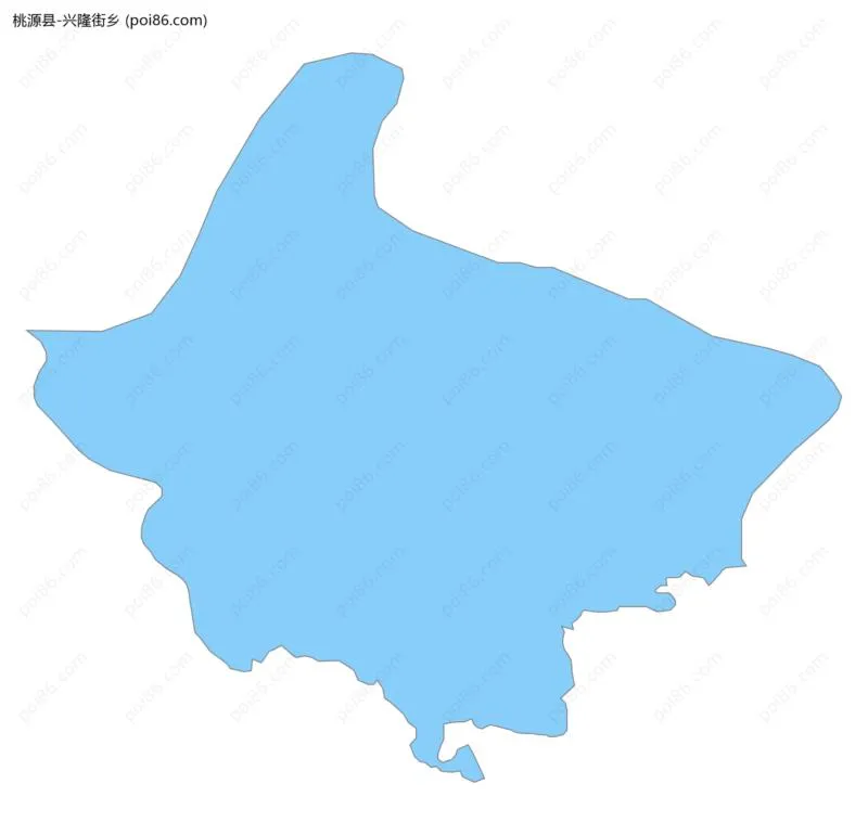 兴隆街乡边界地图