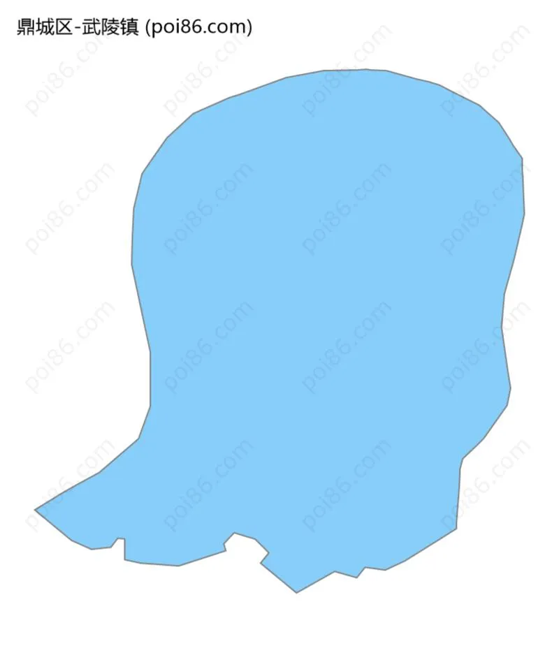 武陵镇边界地图