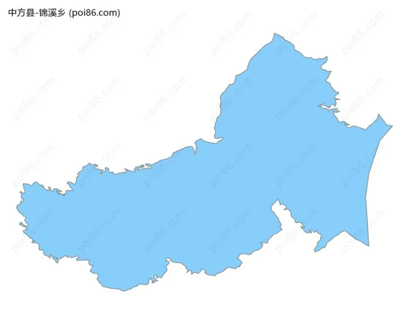 锦溪乡边界地图