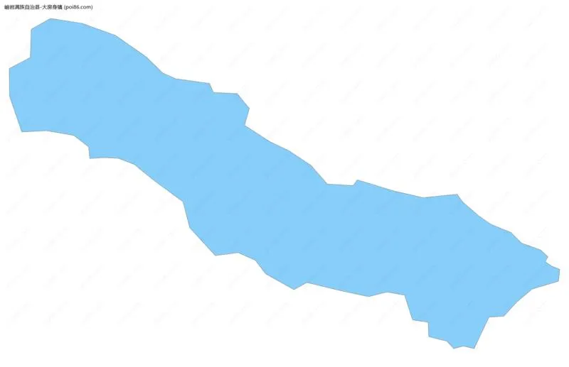 大房身镇边界地图