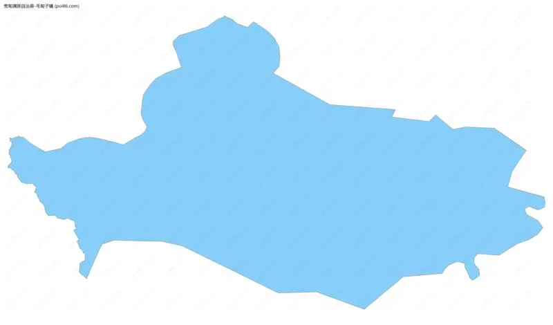 毛甸子镇边界地图