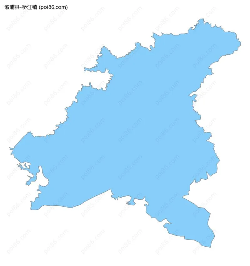 桥江镇边界地图