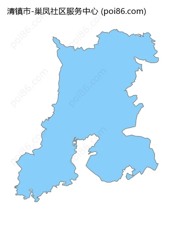 巢凤社区服务中心边界地图