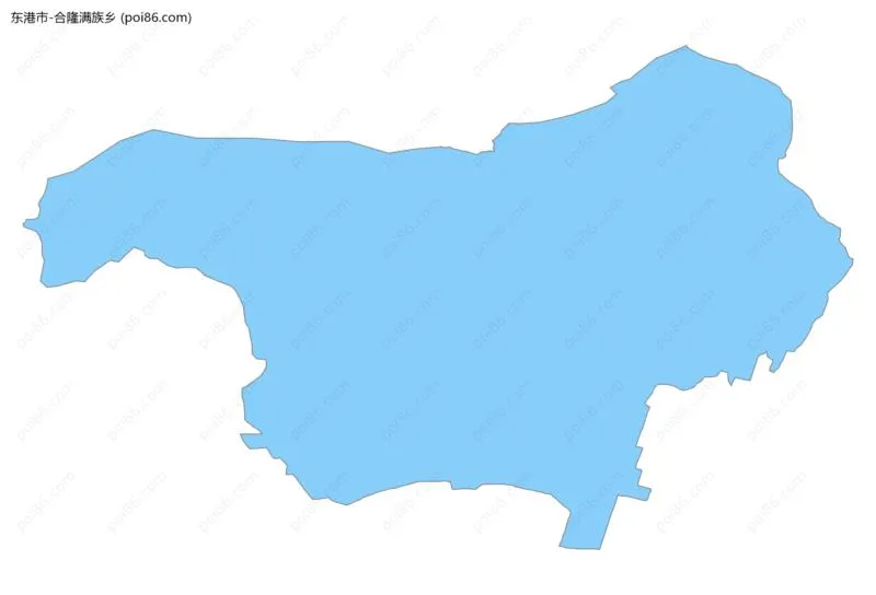 合隆满族乡边界地图