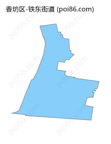 铁东街道边界地图