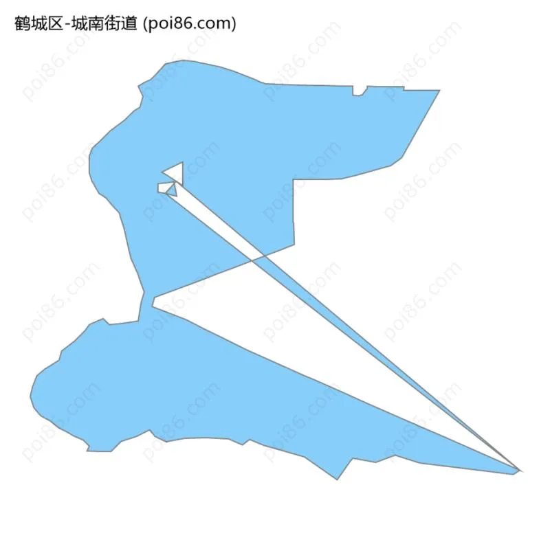 城南街道边界地图