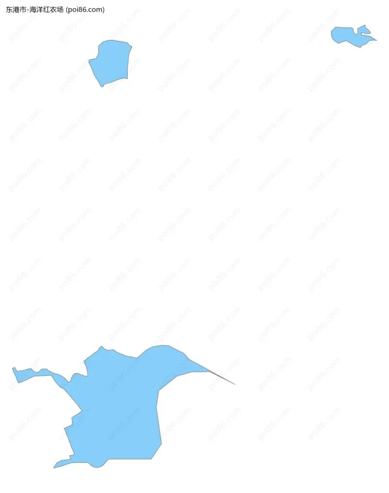 海洋红农场边界地图