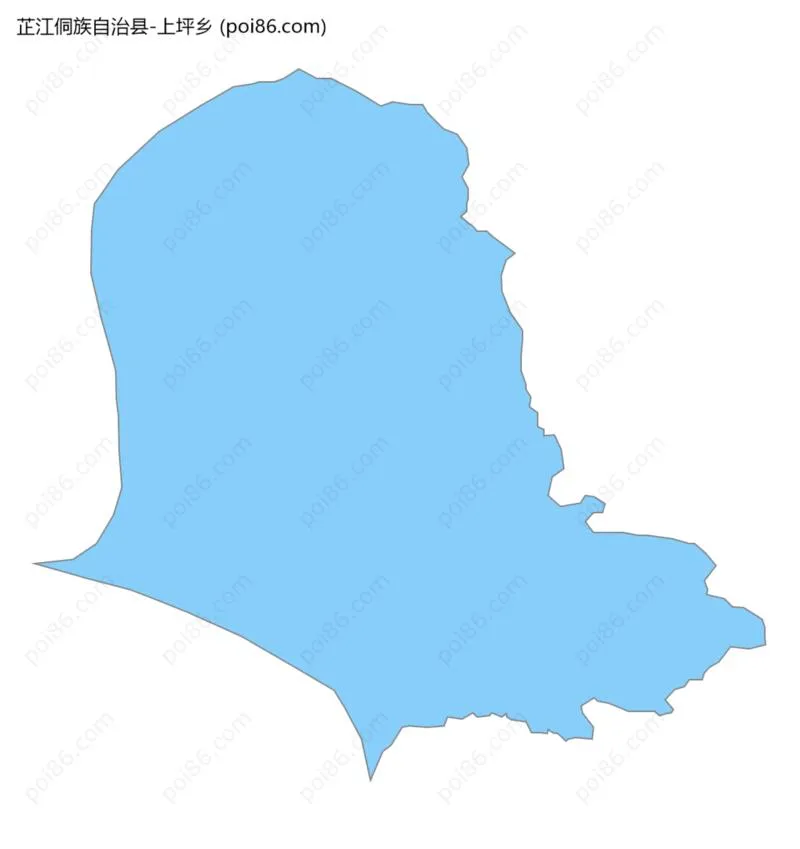 上坪乡边界地图