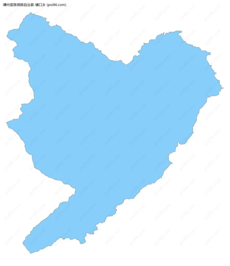 铺口乡边界地图