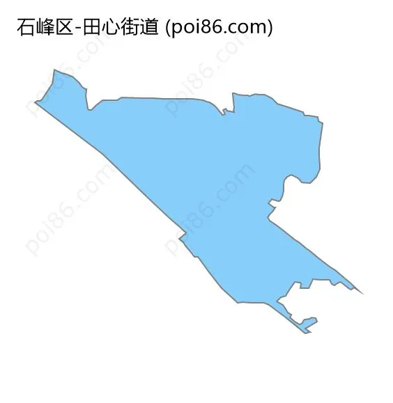 田心街道边界地图
