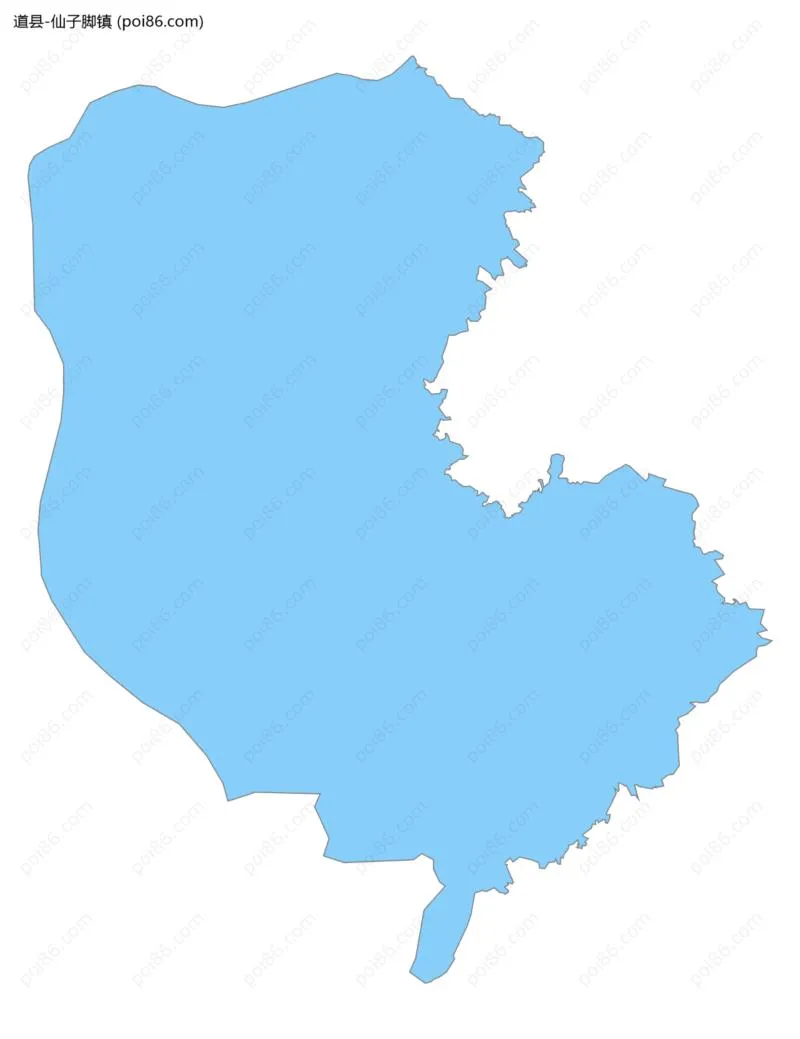 仙子脚镇边界地图