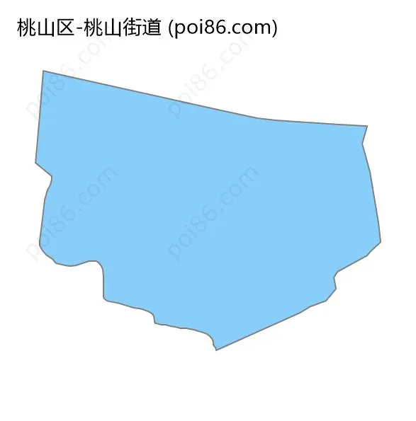 桃山街道边界地图