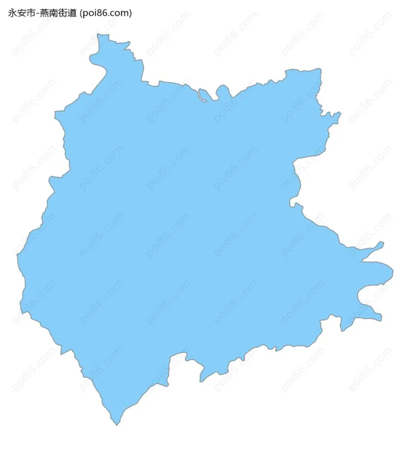 燕南街道边界地图