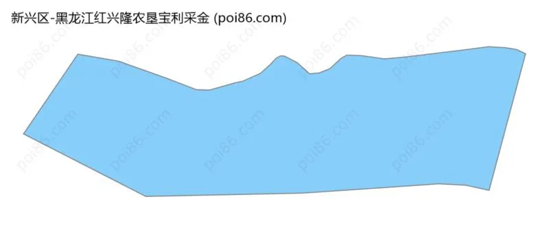黑龙江红兴隆农垦宝利采金边界地图