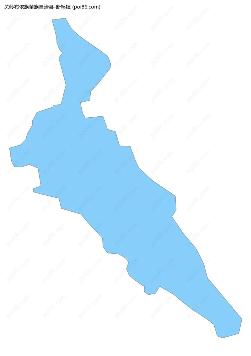 断桥镇边界地图