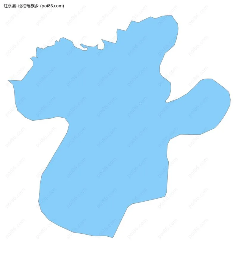 松柏瑶族乡边界地图