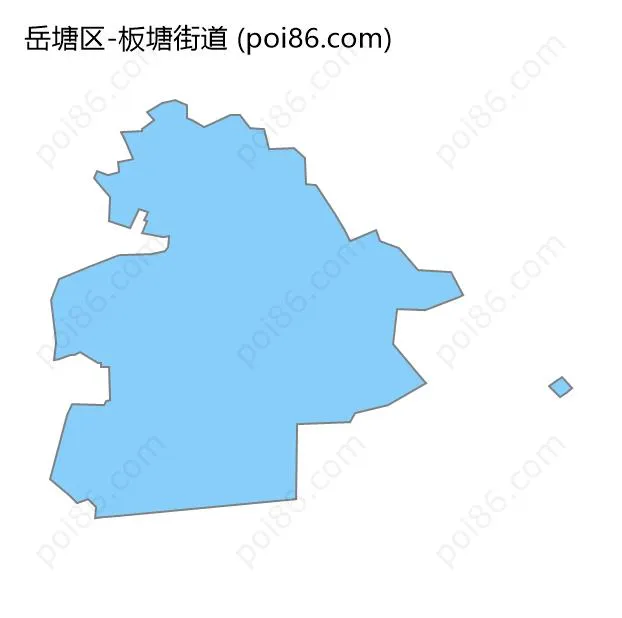 板塘街道边界地图