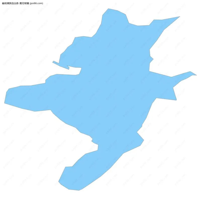 黄花甸镇边界地图