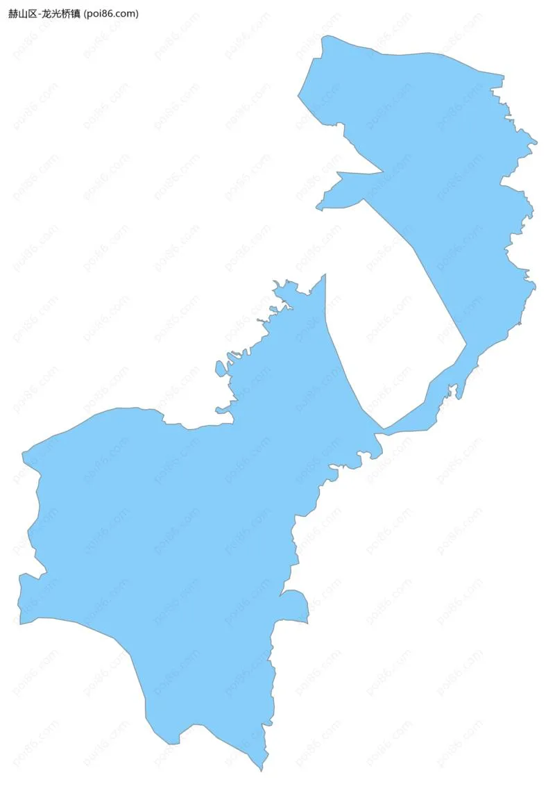 龙光桥镇边界地图