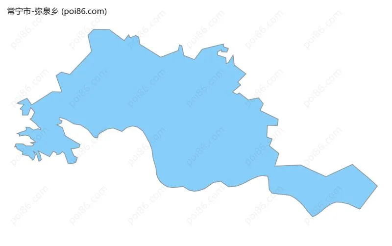 弥泉乡边界地图