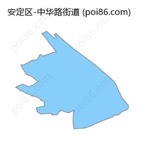 中华路街道边界地图