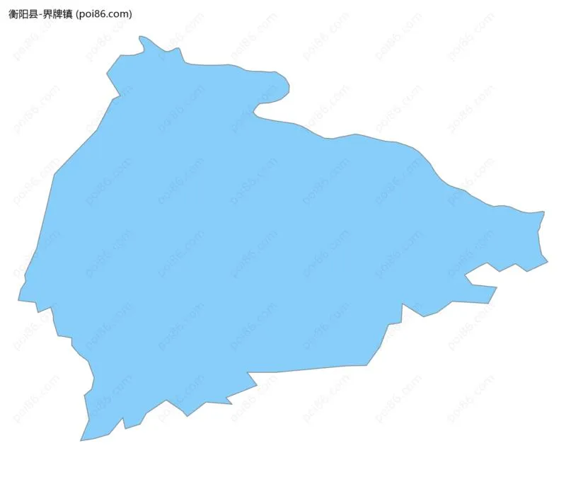 界牌镇边界地图
