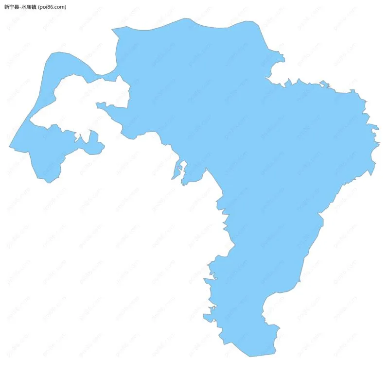 水庙镇边界地图