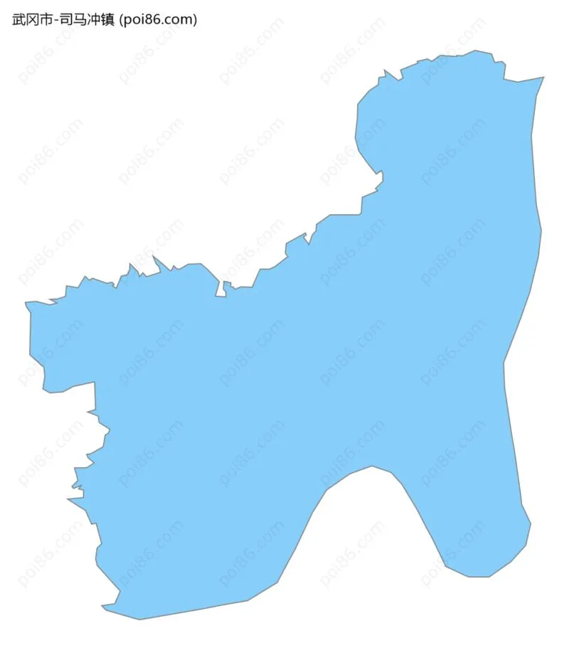 司马冲镇边界地图