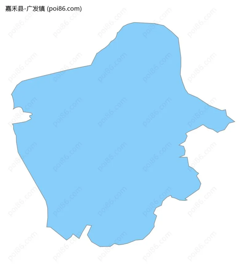 广发镇边界地图