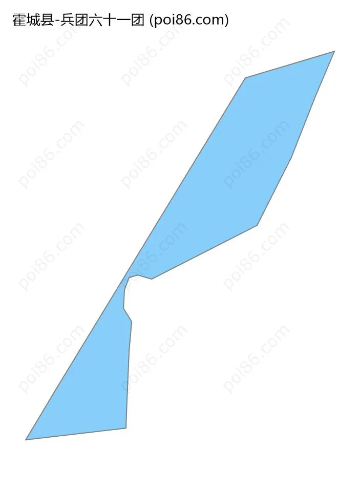 兵团六十一团边界地图